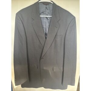 Hart Schaffner Marx Men's 44R Gray Blazer Sport Coat 2-Button Union Made USA‎